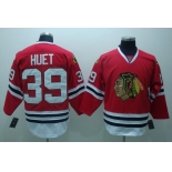 nhl jerseys chicago blackhawks #39 huet red