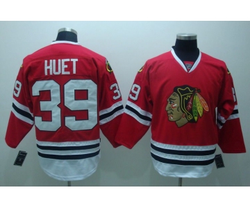 nhl jerseys chicago blackhawks #39 huet red