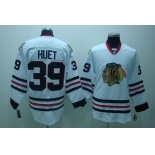 nhl jerseys chicago blackhawks #39 huet white