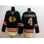 nhl jerseys chicago blackhawks #4 hjalmarsson black[2015 new classic]