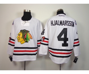 nhl jerseys chicago blackhawks #4 hjalmarsson white[2015 new classic]