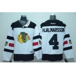 nhl jerseys chicago blackhawks #4 hjalmarsson white[2016 stadium]