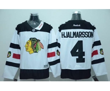 nhl jerseys chicago blackhawks #4 hjalmarsson white[2016 stadium]