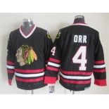 nhl jerseys chicago blackhawks #4 orr black