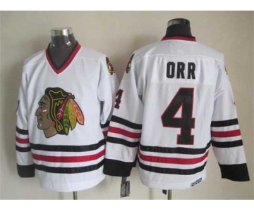 nhl jerseys chicago blackhawks #4 orr white