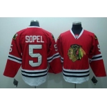 nhl jerseys chicago blackhawks #5 sopel red