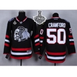 nhl jerseys chicago blackhawks #50 crawford black-1 2014 Stadium Series[2015 stanley cup]