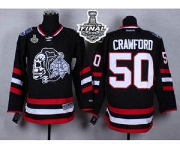 nhl jerseys chicago blackhawks #50 crawford black-1 2014 Stadium Series[2015 stanley cup]