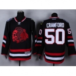 nhl jerseys chicago blackhawks #50 crawford black [2014 new]