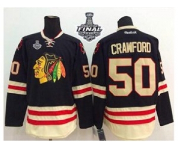 nhl jerseys chicago blackhawks #50 crawford black 2015 Winter Classic[2015 stanley cup]