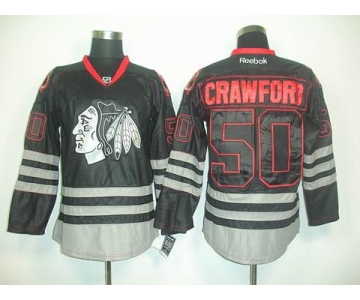 nhl jerseys chicago blackhawks #50 crawford black[2011 new]