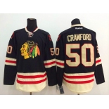 nhl jerseys chicago blackhawks #50 crawford black[2015 new classic]