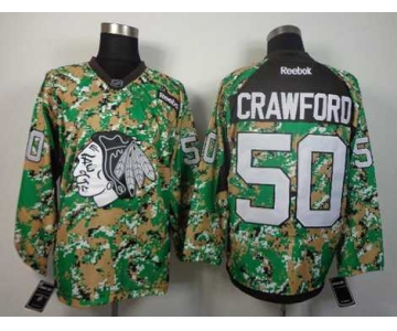 nhl jerseys chicago blackhawks #50 crawford camo