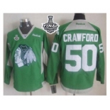 nhl jerseys chicago blackhawks #50 crawford green[2015 new][2015 stanley cup]