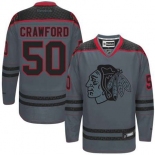 nhl jerseys chicago blackhawks #50 crawford grey