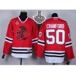 nhl jerseys chicago blackhawks #50 crawford red-1[the skeleton head][2015 stanley cup]