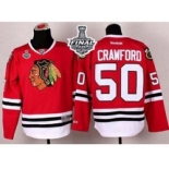 nhl jerseys chicago blackhawks #50 crawford red[2015 stanley cup]