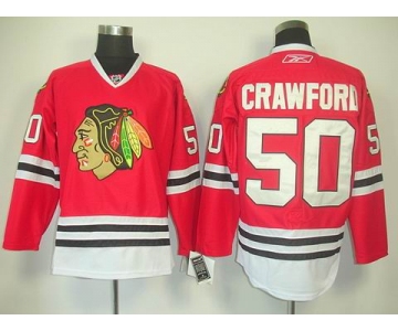 nhl jerseys chicago blackhawks #50 crawford red