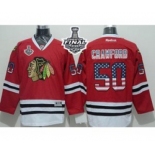 nhl jerseys chicago blackhawks #50 crawford red[national flag version][2015 stanley cup]