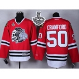 nhl jerseys chicago blackhawks #50 crawford red[the skeleton head][2015 stanley cup]