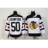 nhl jerseys chicago blackhawks #50 crawford white[2016 stadium]