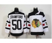 nhl jerseys chicago blackhawks #50 crawford white[2016 stadium]