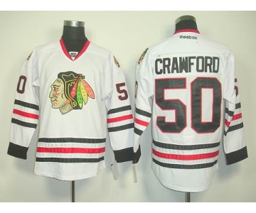 nhl jerseys chicago blackhawks #50 crawford white