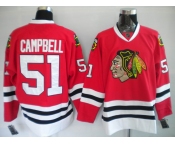 nhl jerseys chicago blackhawks #51 brian campbell red