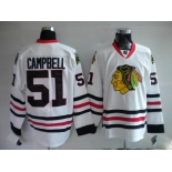 nhl jerseys chicago blackhawks #51 brian campbell white