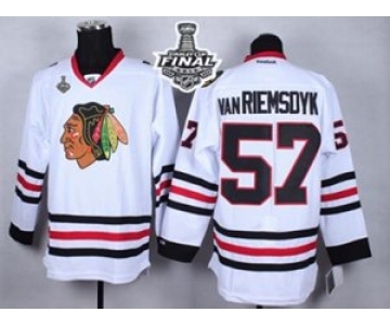 nhl jerseys chicago blackhawks #57 Trevor Van Riemsdyk white[2015 stanley cup]