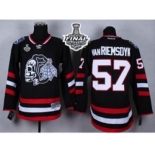 nhl jerseys chicago blackhawks #57 van riemsdyk black[the skeleton head][2015 stanley cup]