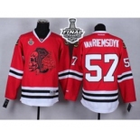 nhl jerseys chicago blackhawks #57 van riemsdyk red-1[the skeleton head][2015 stanley cup]