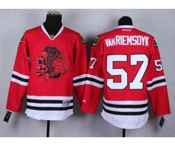 nhl jerseys chicago blackhawks #57 van riemsdyk red[the skeleton head]