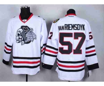 nhl jerseys chicago blackhawks #57 van riemsdyk white-1[the skeleton head]