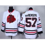 nhl jerseys chicago blackhawks #57 van riemsdyk white[the skeleton head]