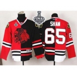 nhl jerseys chicago blackhawks #65 shaw black-red-1[split][the skeleton head][2015 stanley cup]