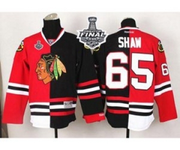 nhl jerseys chicago blackhawks #65 shaw black-red[split][2015 stanley cup]