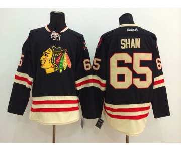 nhl jerseys chicago blackhawks #65 shaw black[2015 new classic]