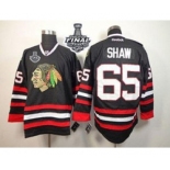 nhl jerseys chicago blackhawks #65 shaw black[2015 stanley cup]