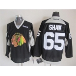 nhl jerseys chicago blackhawks #65 shaw black