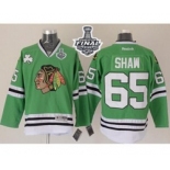 nhl jerseys chicago blackhawks #65 shaw green[2015 stanley cup]