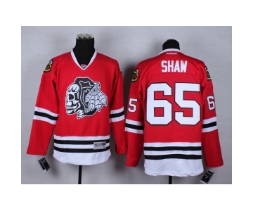 nhl jerseys chicago blackhawks #65 shaw red-1 [2014 new]