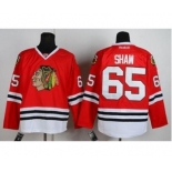 nhl jerseys chicago blackhawks #65 shaw red