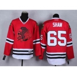 nhl jerseys chicago blackhawks #65 shaw red[the skeleton head]