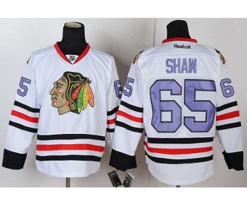 nhl jerseys chicago blackhawks #65 shaw white[number purple]