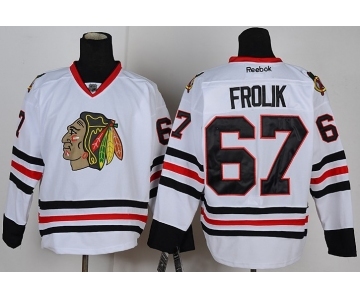 nhl jerseys chicago blackhawks #67 frolik white