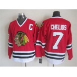 nhl jerseys chicago blackhawks #7 chelios red[patch C][chelios]