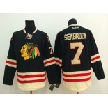 nhl jerseys chicago blackhawks #7 seabrook black[2015 new classic]