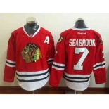 nhl jerseys chicago blackhawks #7 seabrook red[patch A]