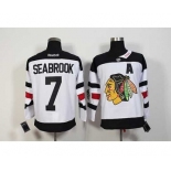 nhl jerseys chicago blackhawks #7 seabrook white[patch A][2016 stadium]